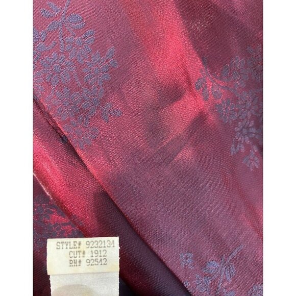 Vintage Harlow Nites Asian Brocade Maxi Dress Size 12 Sleeveless Evening Long - Picture 10 of 16